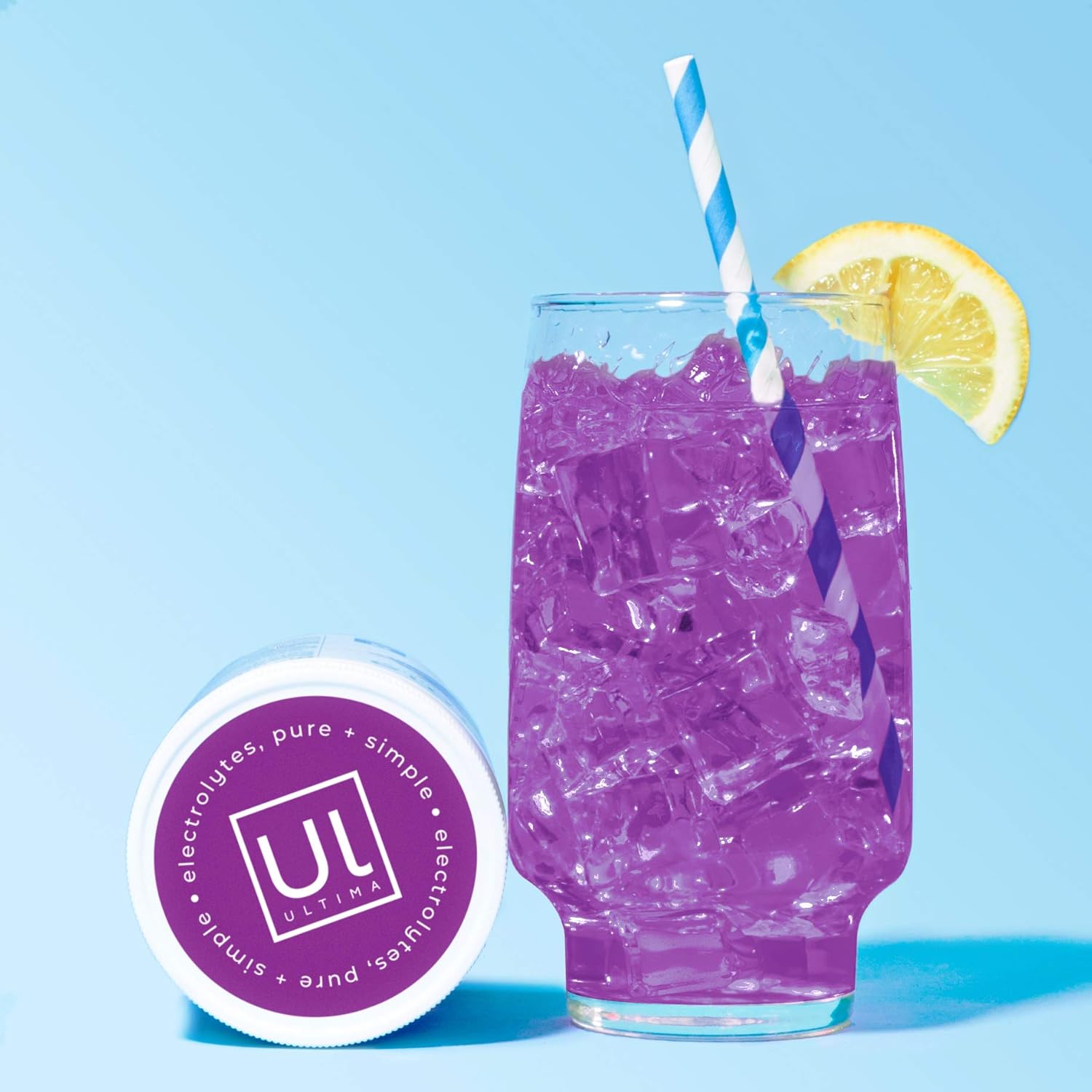 Ultima Replenisher Electrolyte Hydration Powder, Grape, 90 Serving Canister - Sugar Free, 0 Calories, 0 Carbs - Gluten-Free, Keto, Non-GMO with Magnesium, Potassium, Calcium