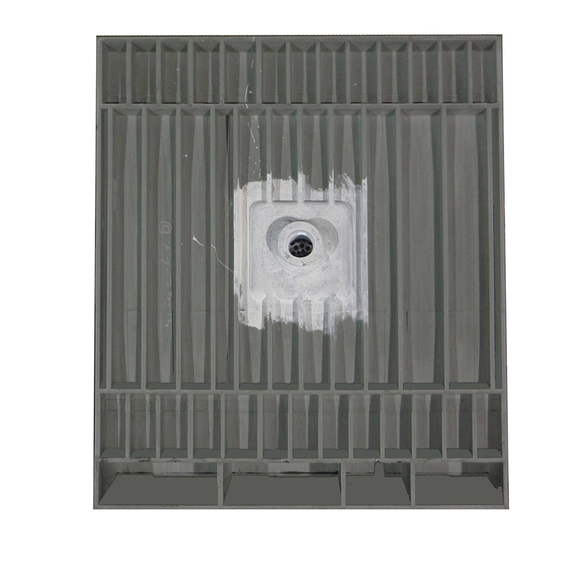 Tile Redi USA P4236CDT-PVC Redi Base Triple Curb Shower Pan with Center Drain, 42x22 D x 36x22 W
