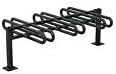 Bike Rack, 6 Bike, Galvanized