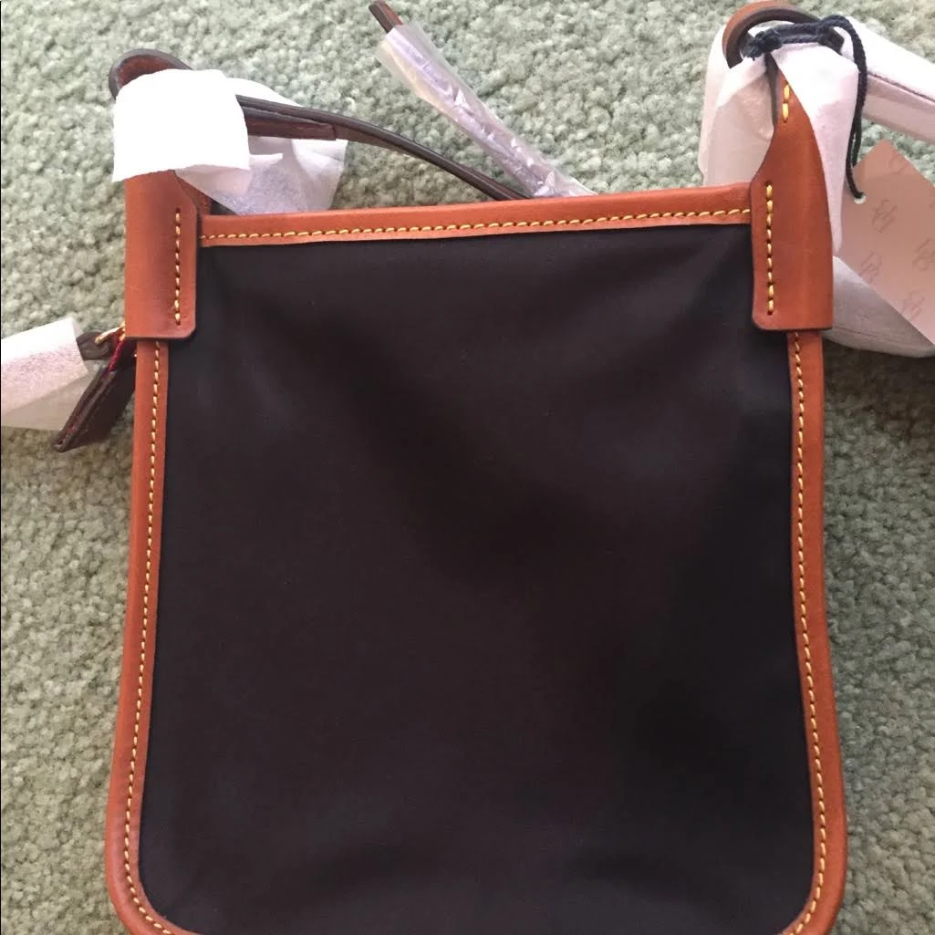 Dooney u0026 Bourke Wayfarer Nylon Letter Carrier Crossbody Black