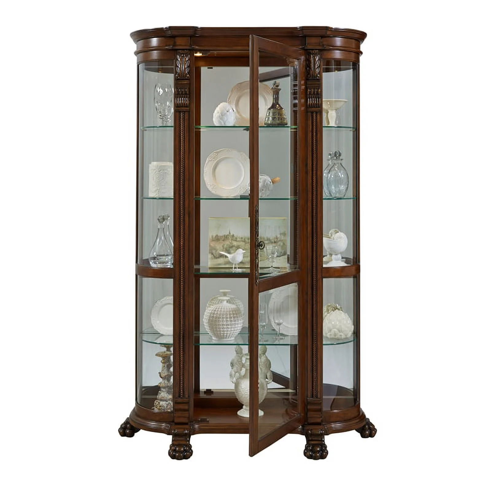 Pulaski Foxcroft Curved End Curio Cabinet