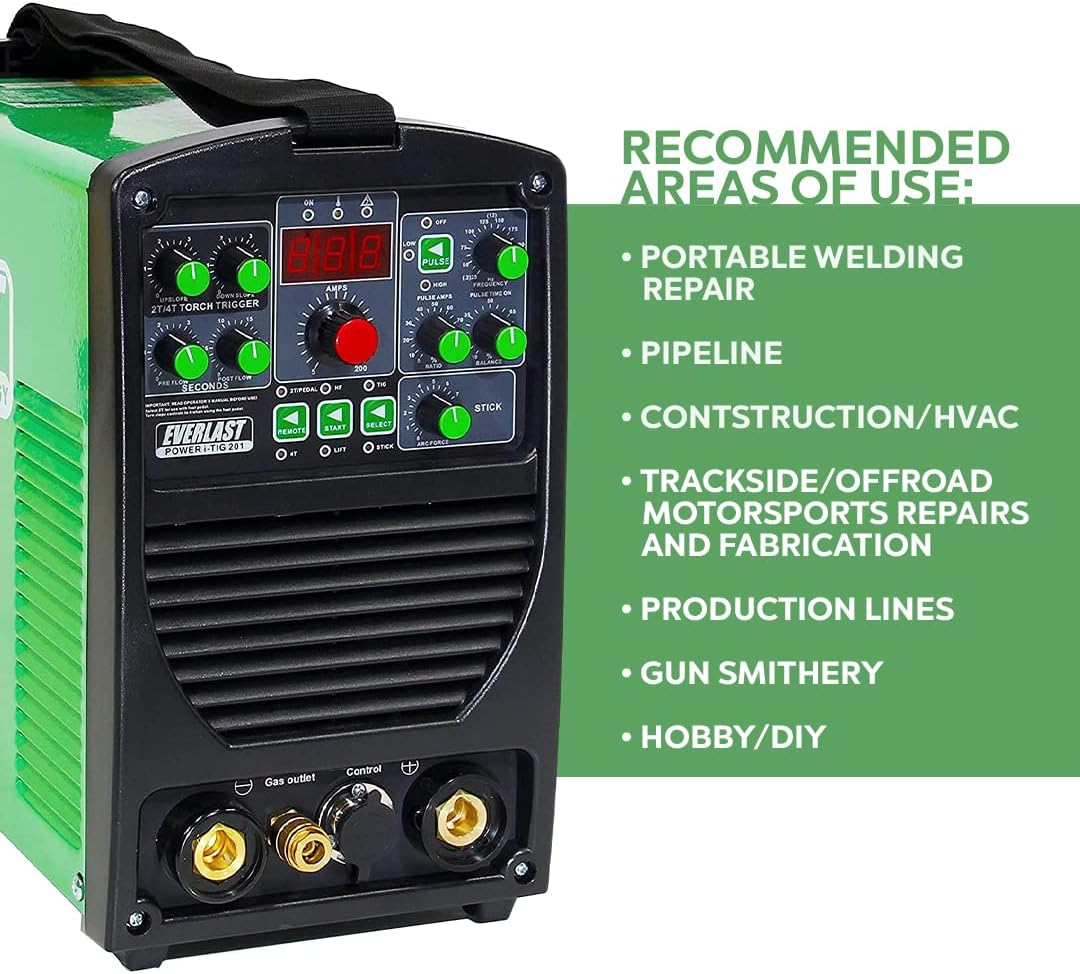 2019 Everlast Power ITig 201 DC STICK TIG welder 110v/220v dual voltage