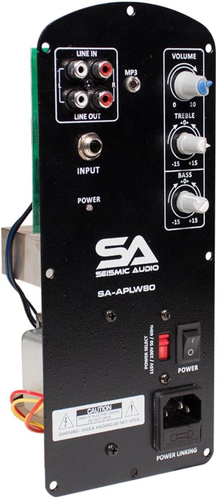 Seismic Audio - SA-APLW80-120 Watt Class AB Plate Amplifier for PA/DJ Loudspeaker Cabinets - Class AB Replacement Amplifier