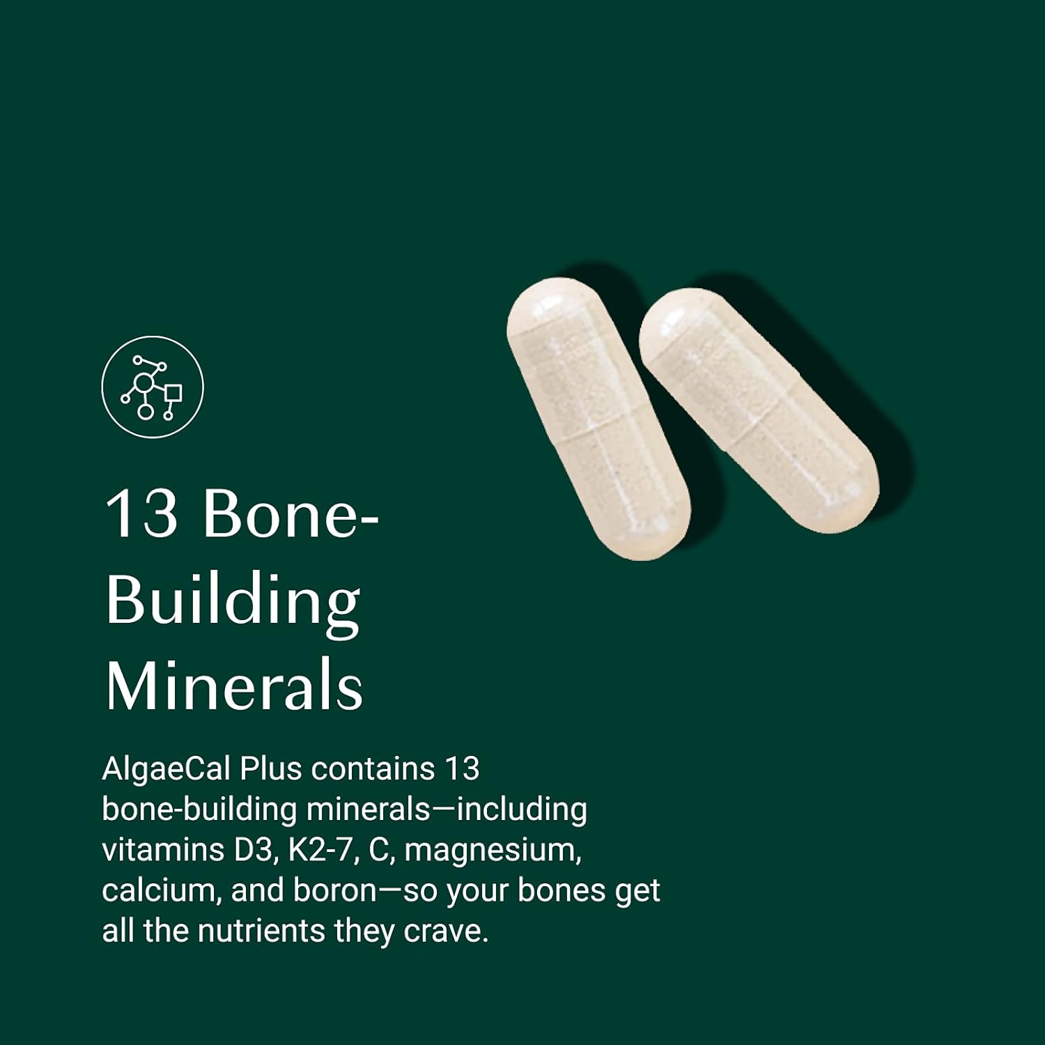 AlgaeCal Plus, Natural Calcium Supplement, Derived from Ocean Algae, Includes Magnesium & Boron, with Vitamins C, D, K2, Plant-Based Multivitamin to Build Strong Bones (3 Pack)