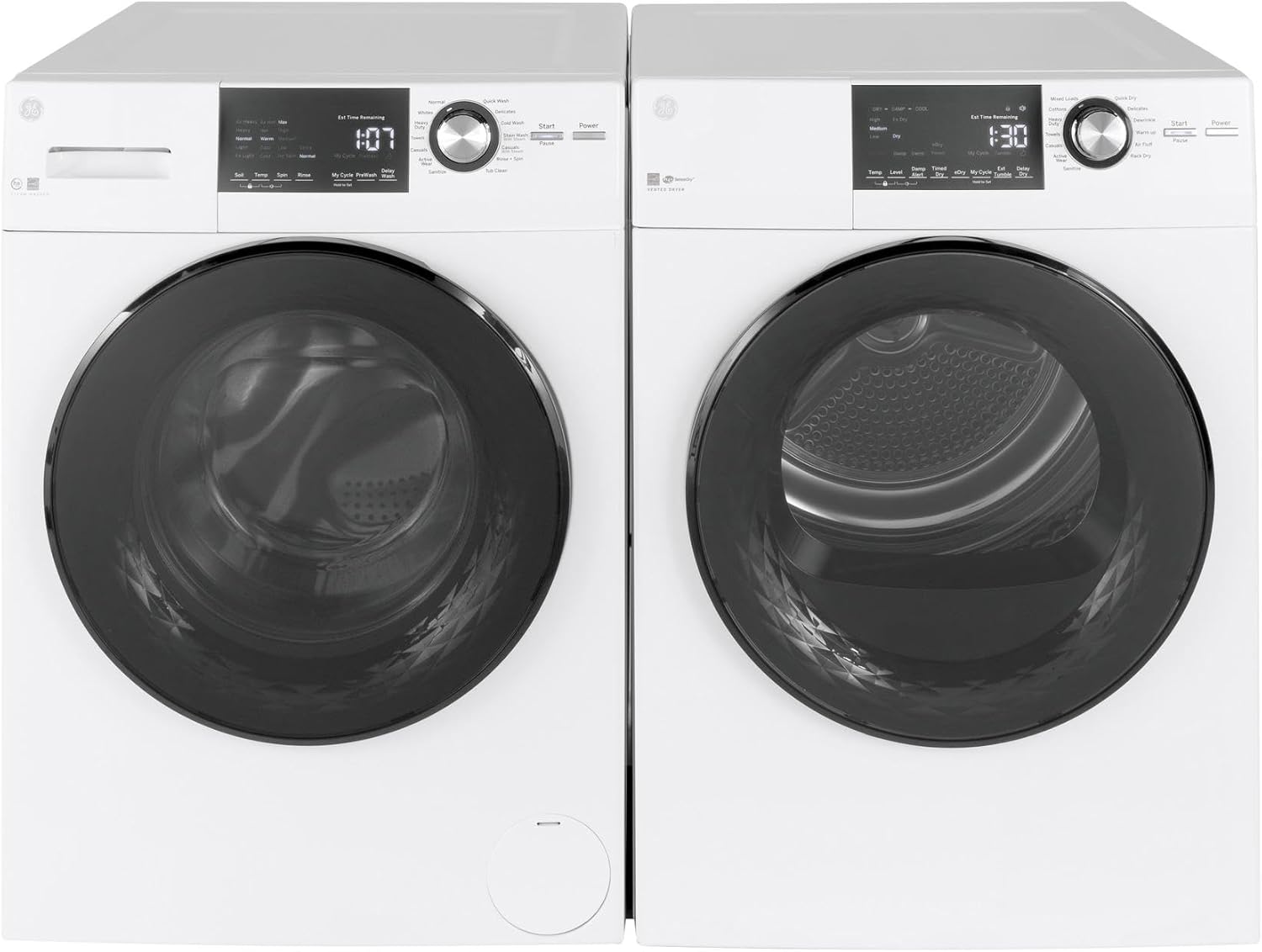 GE® 24" 4.3 Cu.Ft. Front Load Vented Electric Dryer with Stainless Steel Basket