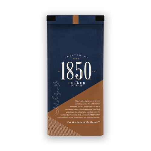 1850 Coffee, Pioneer Blend, Medium Roast, Ground, 12 oz Bag, 6-carton