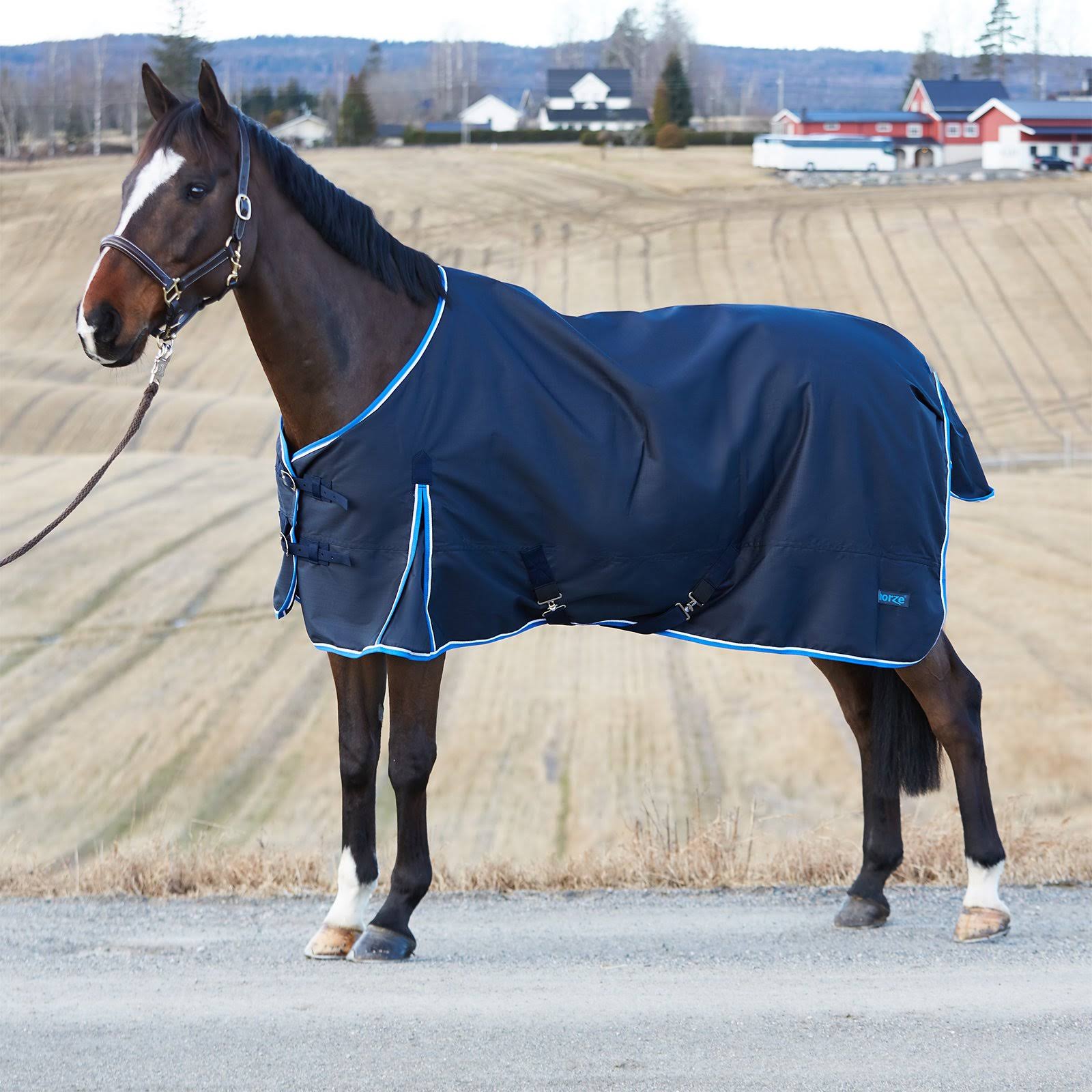 Horze Glasgow Heavy Weight Turnout Blanket 350g - Dark Blue