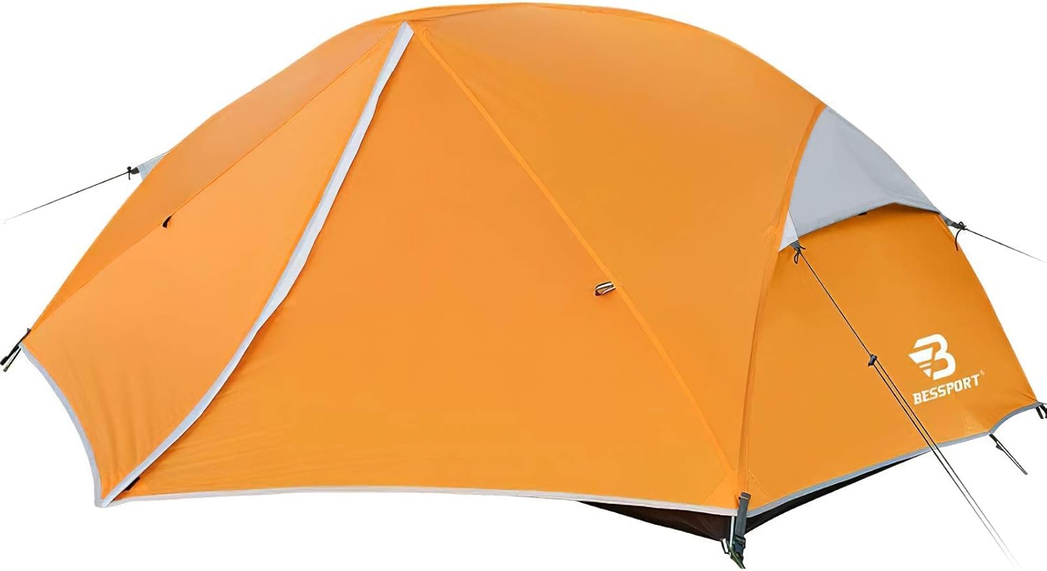 Bessport Tents for Camping - 2 and 3 Person Backpacking Tent, Easy Setup 3-4 Season Lightweight Tent - Waterproof and Windproof, Two Doors, Large Tent Anti-UV for Family, Outdoor, Hiking