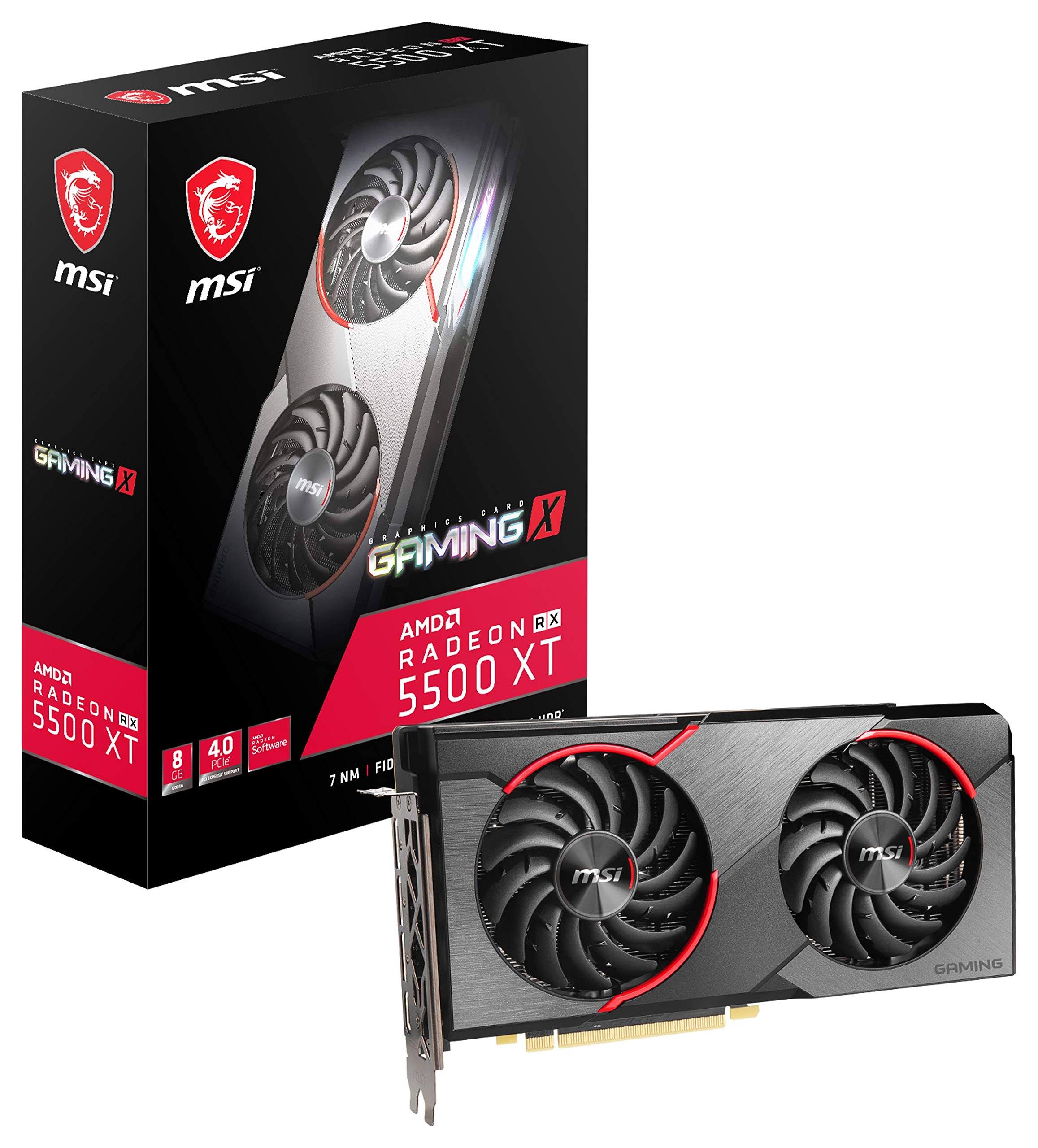 MSI Radeon RX 5500 XT Gaming x 8g Graphic Card - 8GB GDDR6