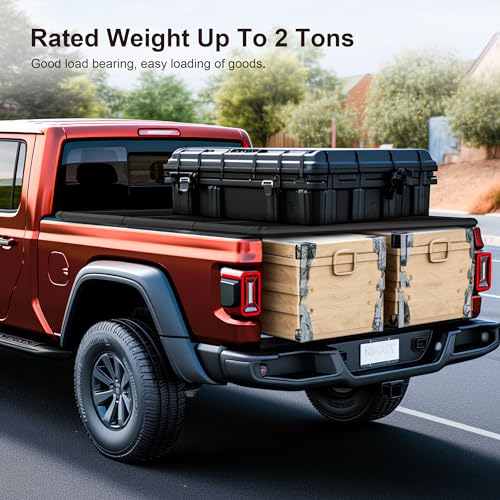 6.4ft Hard Tri-Fold Truck Bed Tonneau Cover Fit for RAM 1500 2500 3500 2003-2024 | Without Rambox
