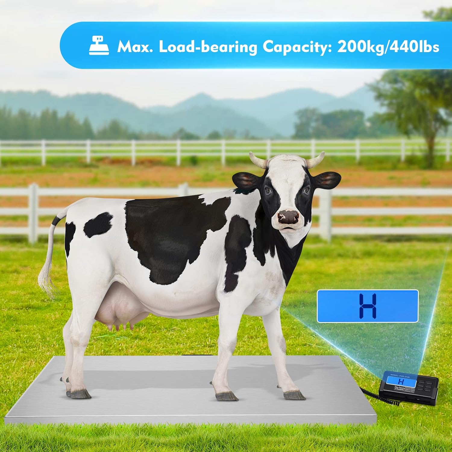 Dog Scale for Large Dogs, 660Lbs x 0.2Lbs Vet Pet Scales Digital Animal Scale Shipping Packages Weight Scale Weigh Livestock for Pet Dog Hog Sheep Goat Pig Sheep Weight Scale