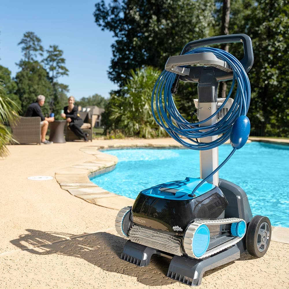DOLPHIN Nautilus CC Automatic Robotic Pool Cleaner - Ideal for Above and In-Ground Swimming Pools up to 33 Feet - with Large Capacity Top Load Filter Basket…