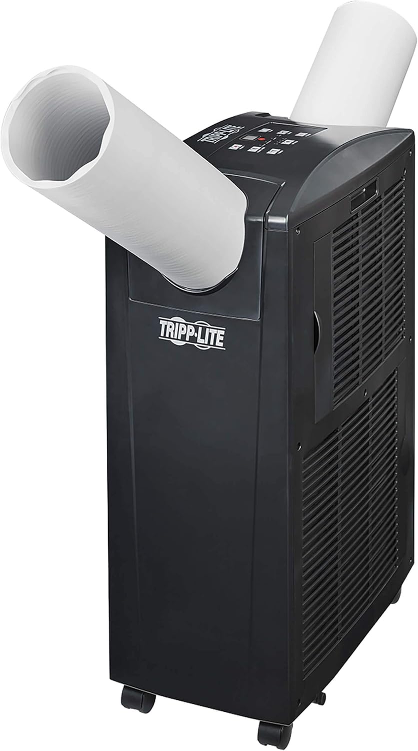 Tripp Lite Portable Air Conditioner for Server Racks and Spot Cooling, Self-Contained AC Unit, 12000 BTU (3.5kW), 120V, Gen 2 (SRCOOL12K) , Black