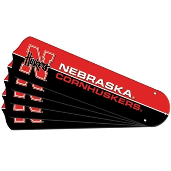 Ceiling Fan Designers 7992-NEB New NCAA Nebraska Cornhuskers 42 in. Ceiling Fan Blade Set