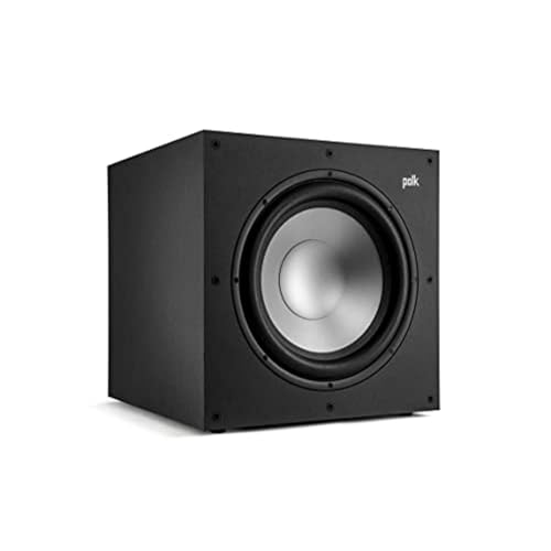 Polk Monitor XT10 Home Subwoofer, 10" Deep Bass Woofer, 100W Class D Amplification, Dolby Atmos, Auro 3D & DTS:X Compatible, Black