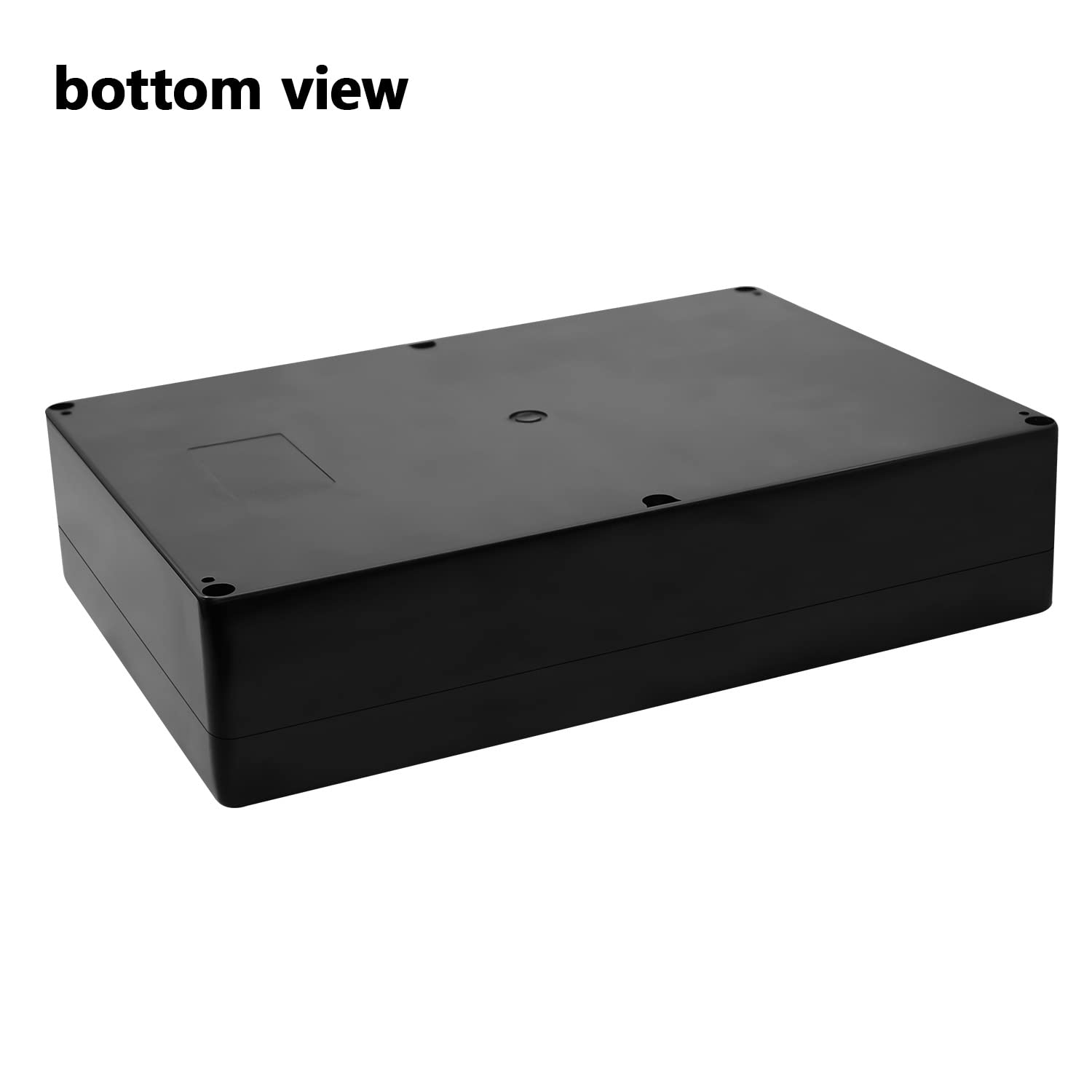 LeMotech ABS Plastic Electrical Project Case Power Junction Box, Project Box Black 10.4" x 7.2" x 3.7" (263 x 182 x 95 mm)(Pack of 1)