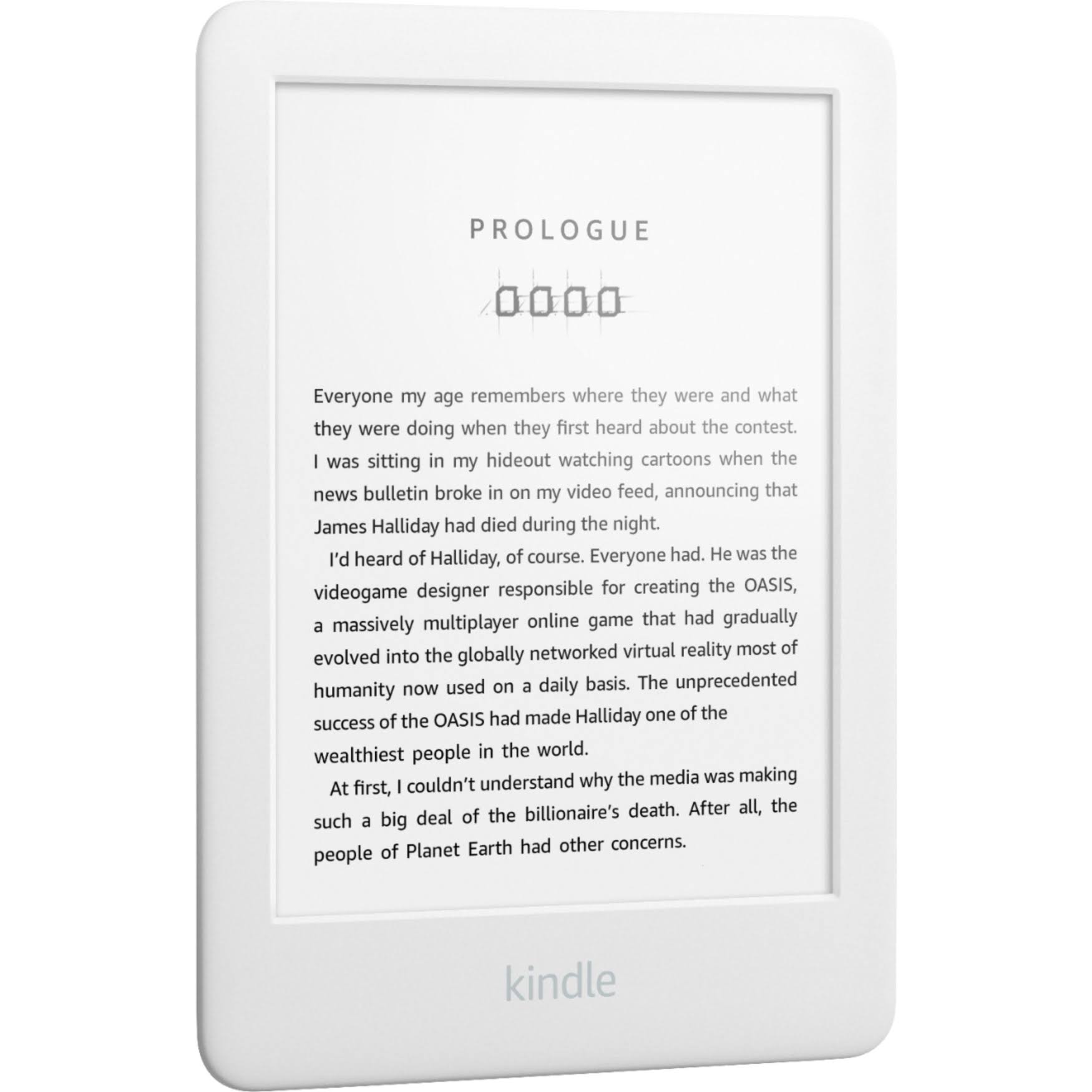 Amazon Kindle 6th Generation 2019 4GB White with Front Light Special Offers B07DPMXZZ7