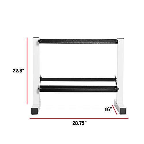 CAP Barbell 150 lb Dumbbell Set with 2-Tier Rack | Multiple Options