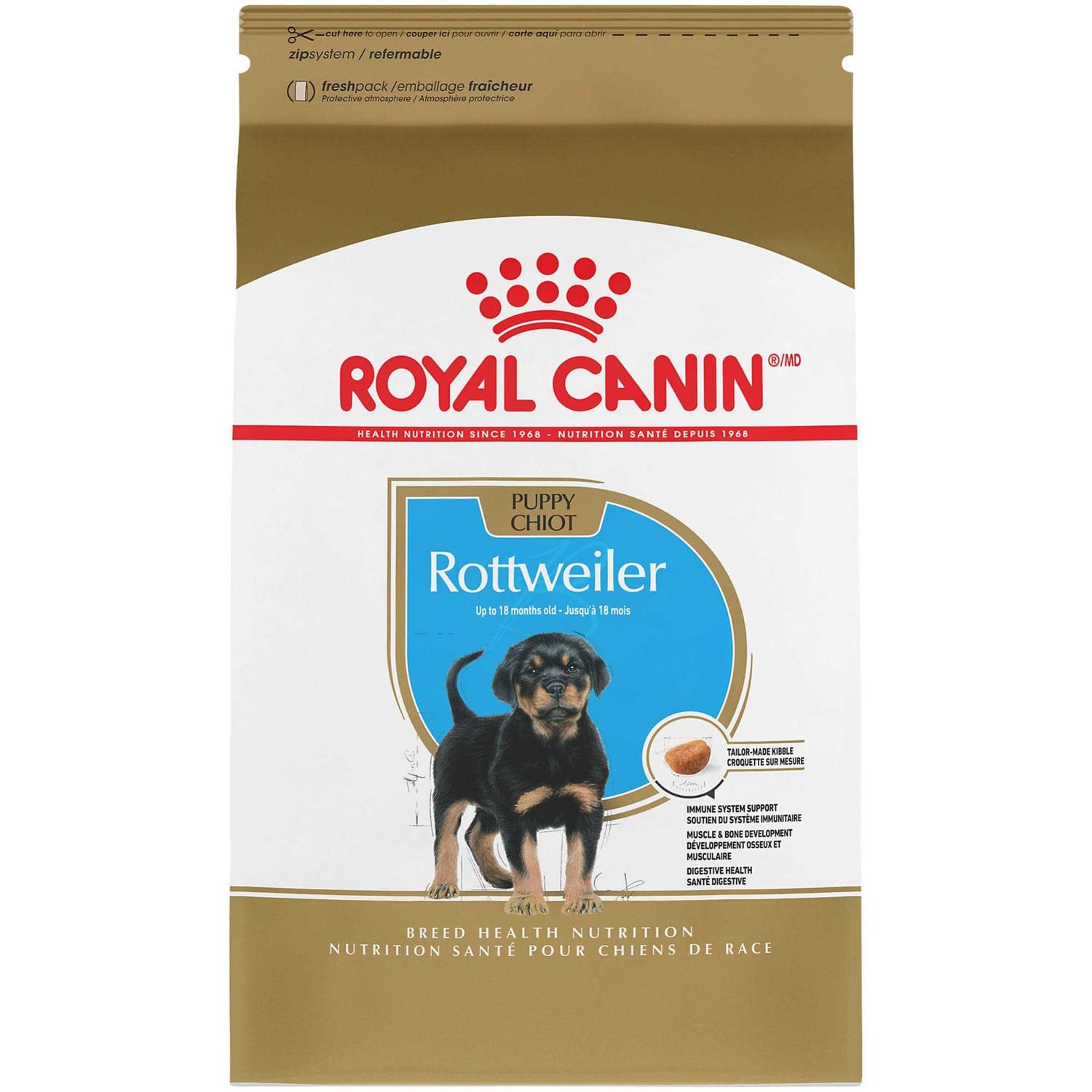 Royal Canin Breed Health Nutrition Rottweiler Puppy Dry Dog Food - Pet Supplies online store