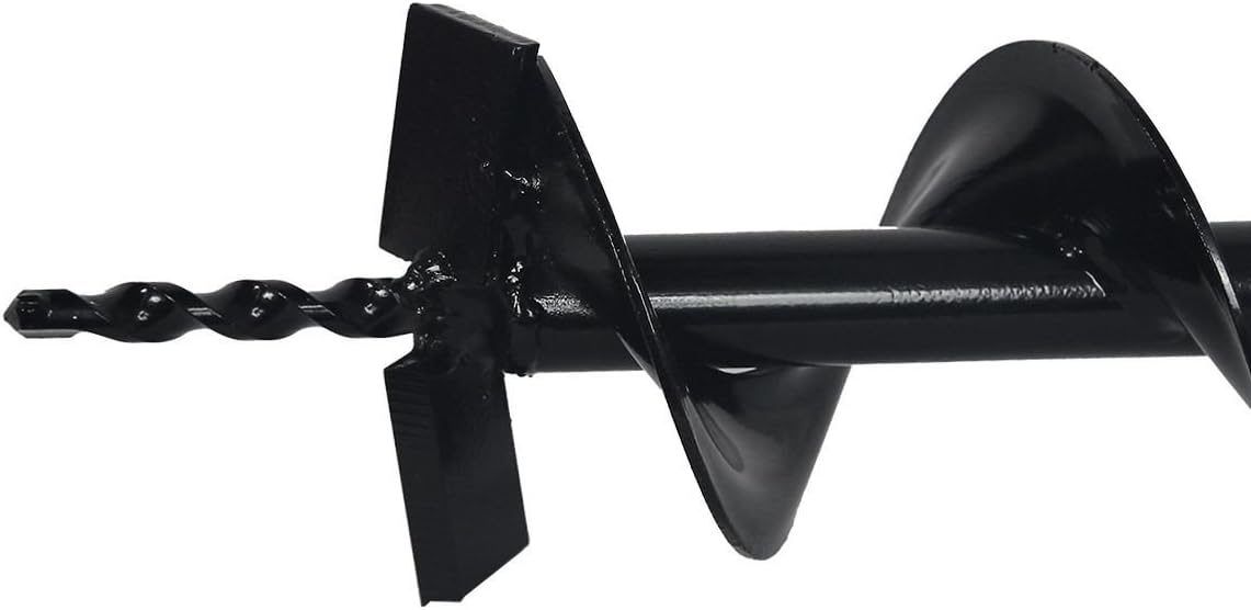 XtremepowerUS Post Hole Digger Replacement Auger Bits Earth Auger Digging Bit Only (8") Pack of 2