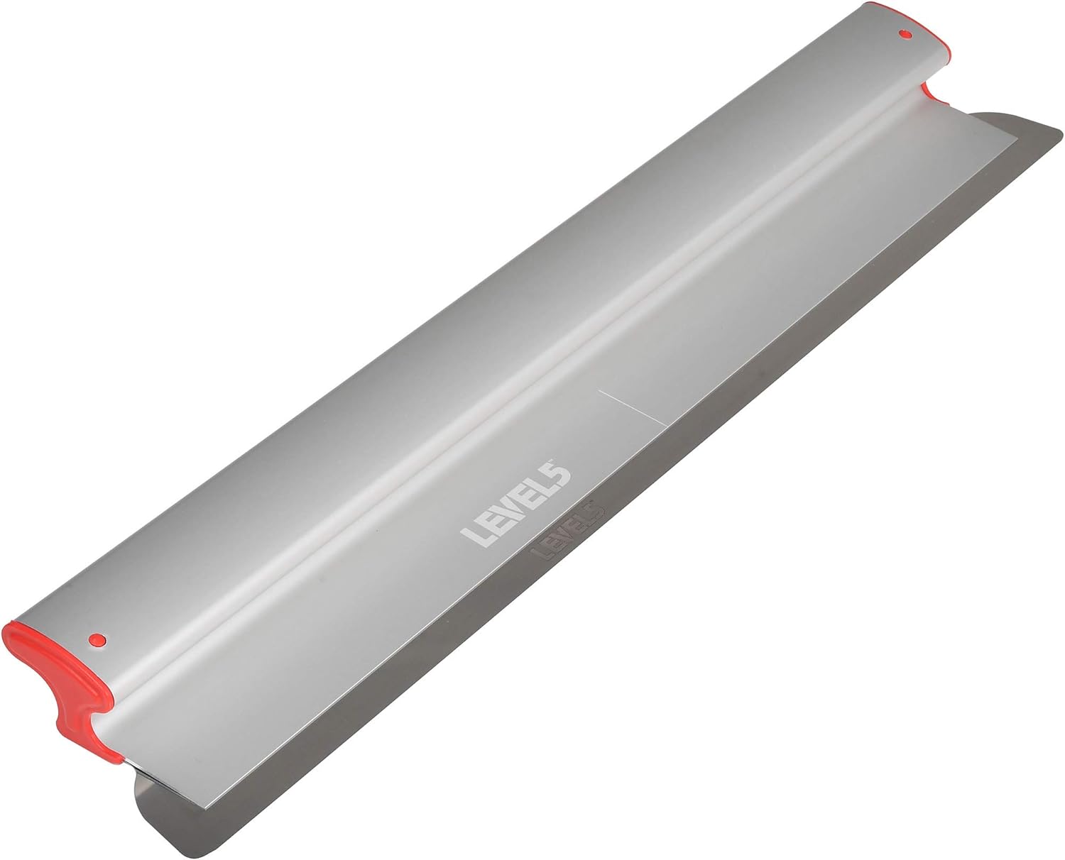 LEVEL5 14" Skimming Blade | Smoothing/Knock-Down Knife | Extruded Aluminum & European Stainless Steel Construction | High-Impact End Caps | Sheetrock Drywall Gyprock Wall-Board Plasterboard | 4-914