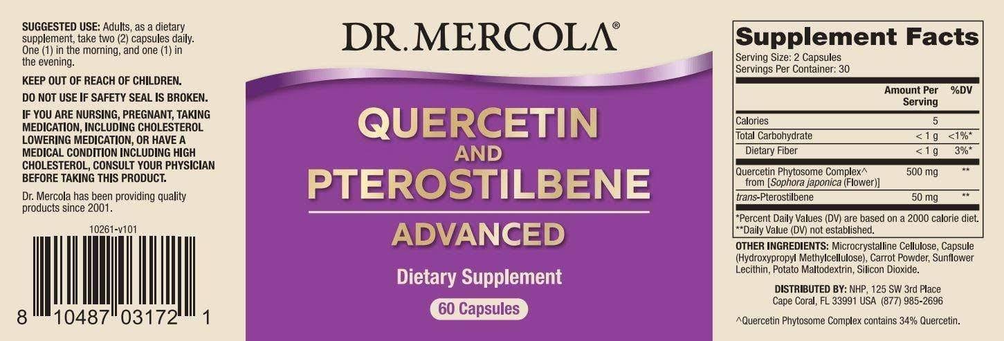 Quercetin and Pterostilbene Advanced - Dr Mercola