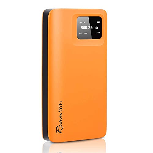 RoamWiFi 4G LTE Mobile Hotspot Router, Worldwide Portable High Speed Hotspot No SIM Card Needed,Pocket Hotspot for Travel in 160+ Countries