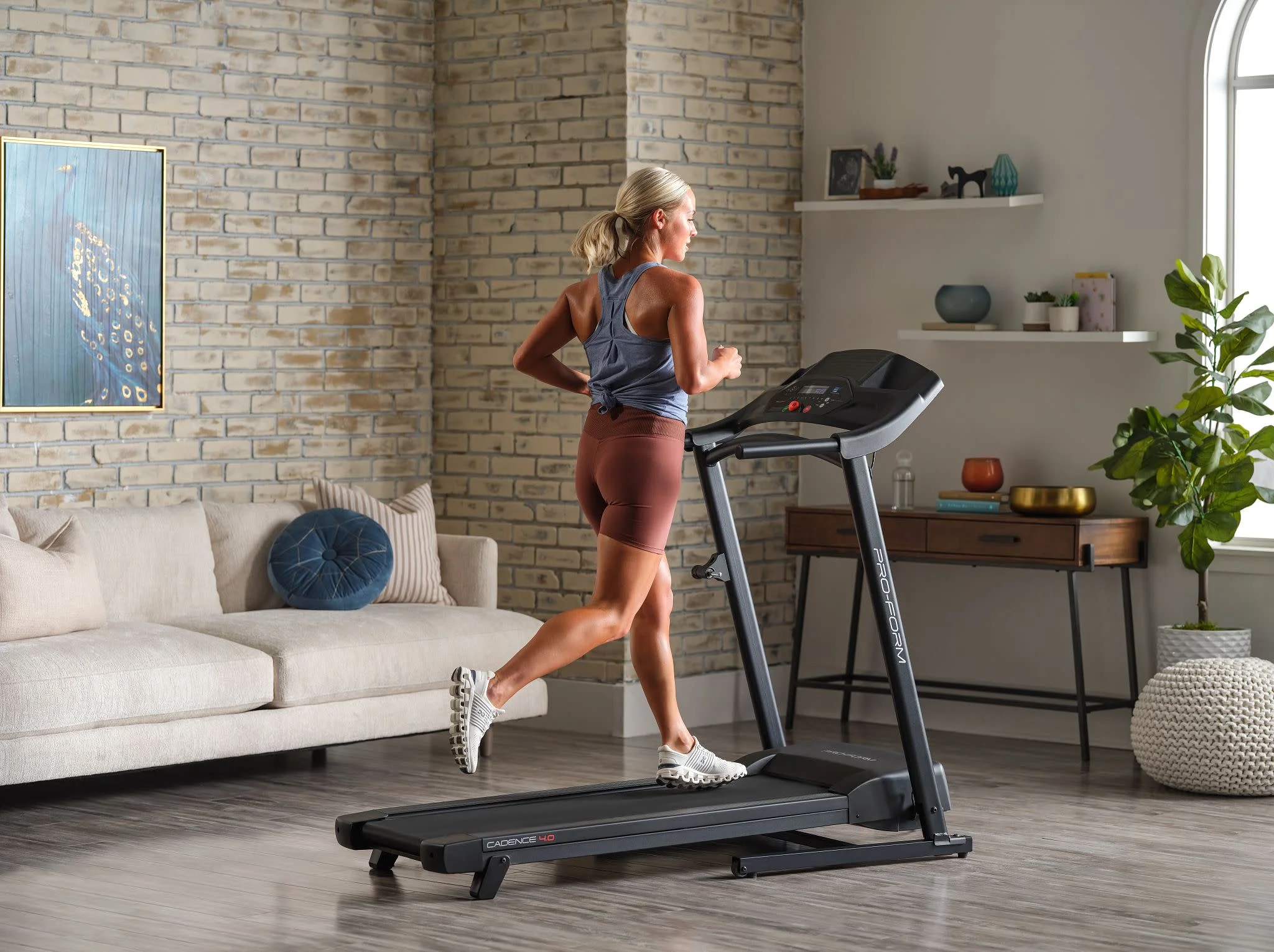 ProForm Cadence 4.0; Treadmill for Walking and Running with 5” Display and SpaceSaver Design