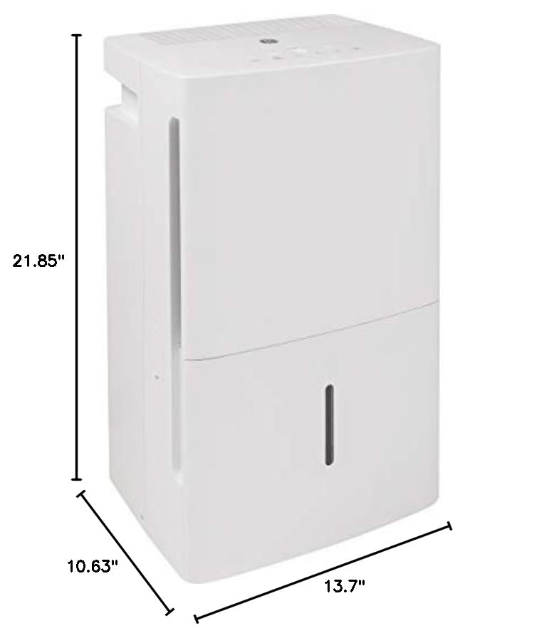 GE Energy Star Portable Dehumidifier, Perfect for Bedroom, Basement & Garage or Rooms, Ideal for High Humidity Areas
