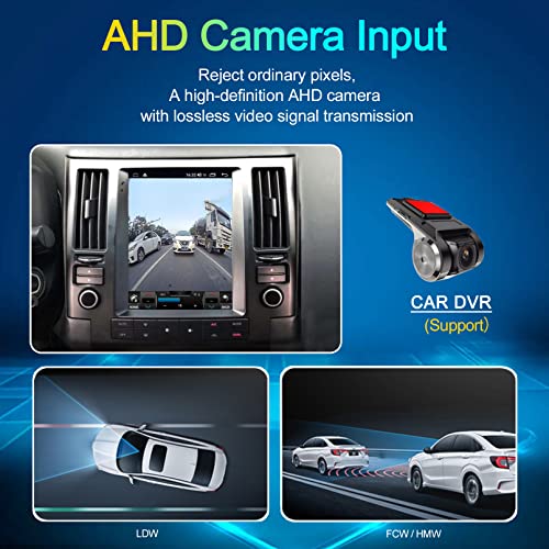 Car Stereo with Bluetooth for Infiniti FX FX35 FX45 2007 2008 2009, Tesla Style Car Audio 9.7 Inch HD IPS Touch Screen Radio Car with GPS Navigation Android 10 Support SWC WiFi 2 GB RAM 32 GB ROM