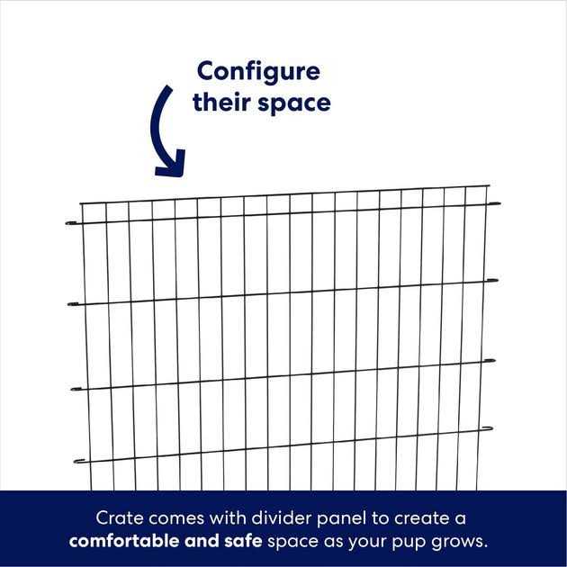 Frisco Heavy Duty Fold &amp; Carry Double Door Collapsible Wire Dog Crate - Pet Supplies online store