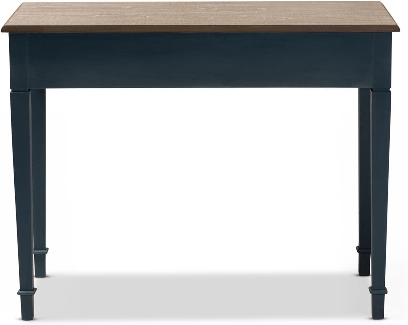 Baxton Studio Dauphine French Provincial Spruce Blue Accent Writing Desk