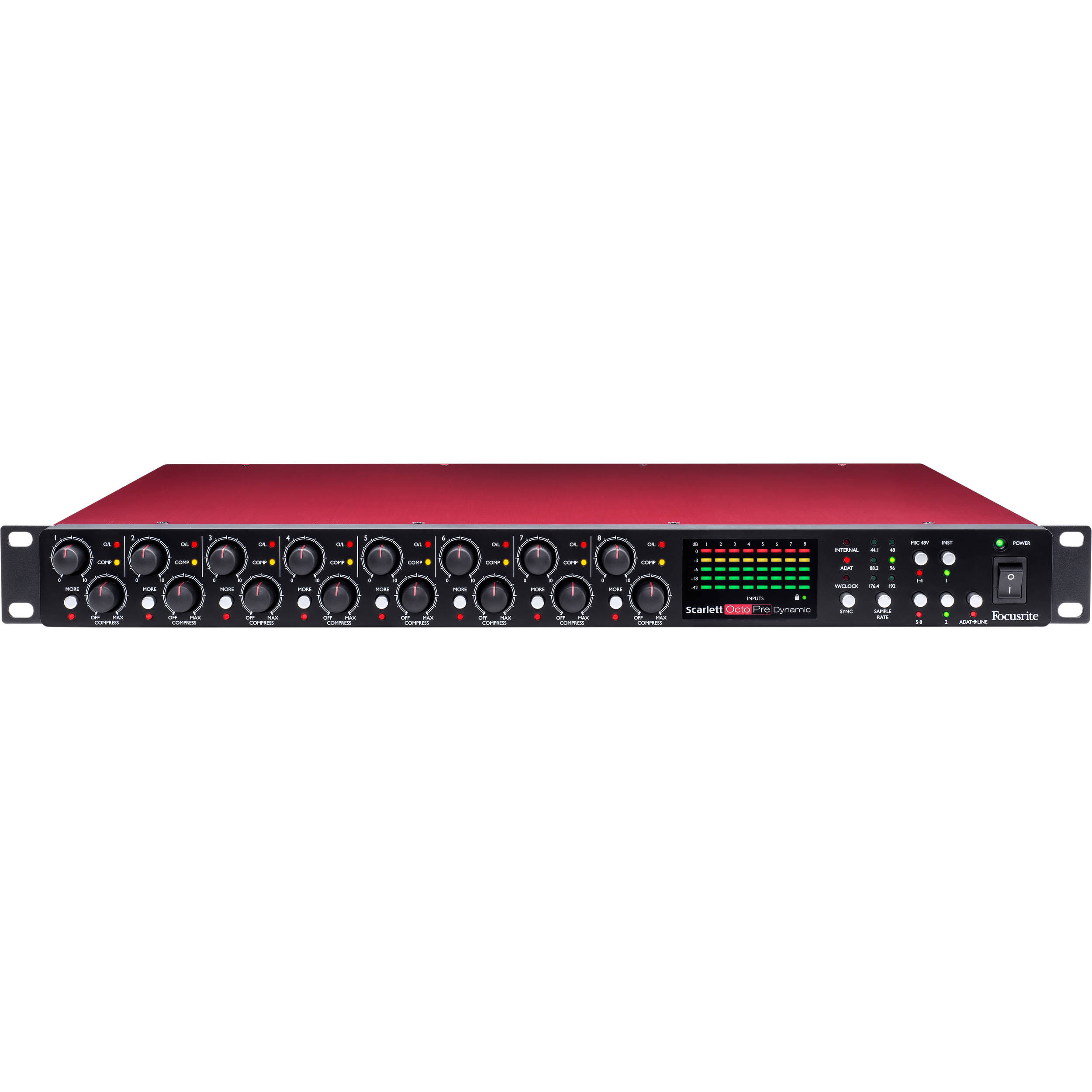 Focusrite Scarlett OctoPre Dynamic 8-Channel Mic Preamp