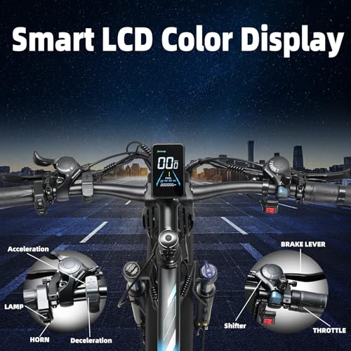 Electric Bike for Adult 4000W Peak Brushless Dual Motor 48V 23Ah Removable Bicycle Electric Bike 26 Inch Fat Tire Mountain Ebike 21 Speed Electric Dirt E Bikes