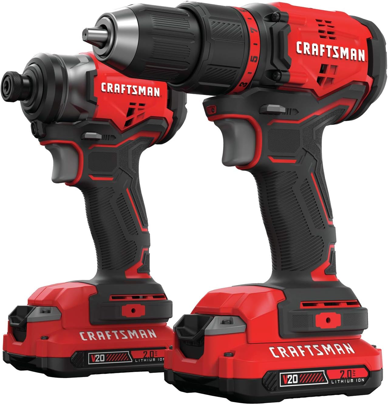CRAFTSMAN V20* Cordless Drill Combo Kit, 2 Tool (CMCK210C2)