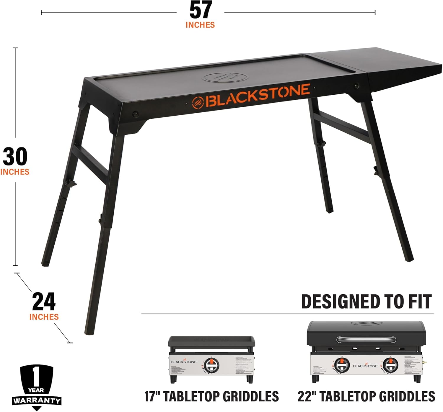 Blackstone 5477 On-The-Go XL 17" and 22" Tabletop, X-Large Griddle Stand