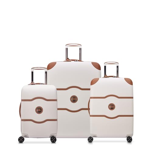 DELSEY PARIS Chatelet Air 2.0 Hardside Luggage with Spinner Wheels, Angora, Checked-Large 28 Inch