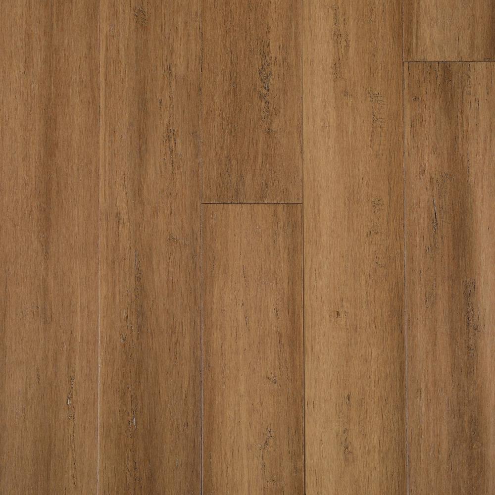Home Decorators Collection Hand Scraped Strand Woven Almond 3/8 in. T x 5-1/8 in. W x 72-7/8 in. L Eng Click Bamboo Flooring (25