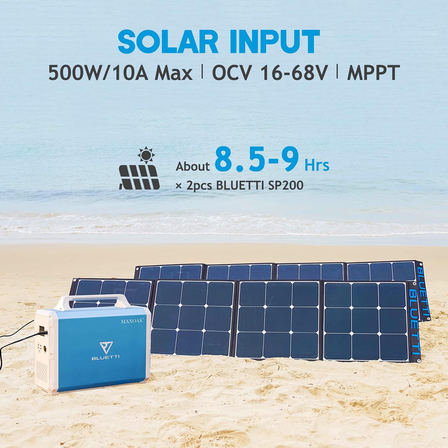 BLUETTI Portable Power Station EB240, 2400Wh Lithium Battery Backup w/ Two 1000W AC Outlets, Solar Generator for Outdoor Camping, Off-grid Living, Home Use