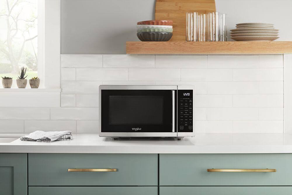 Whirlpool 0.9 Cu. ft. Capacity Countertop Microwave with 900 Watt Cooking Power WMC30309LS - Heritage Stainless Steel