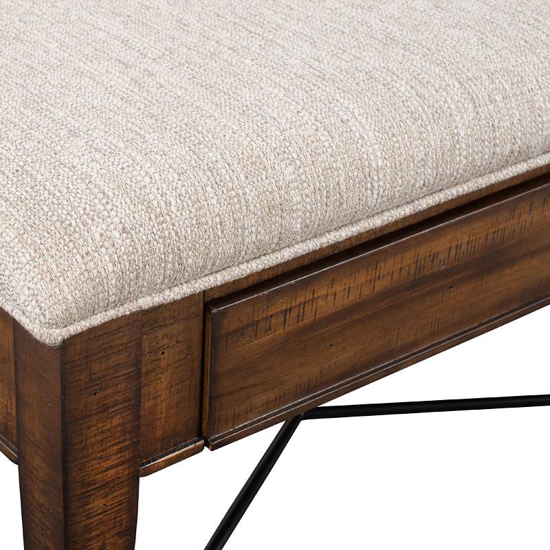 Magnussen Bay Creek Toasted Nutmeg Upholstered Bench