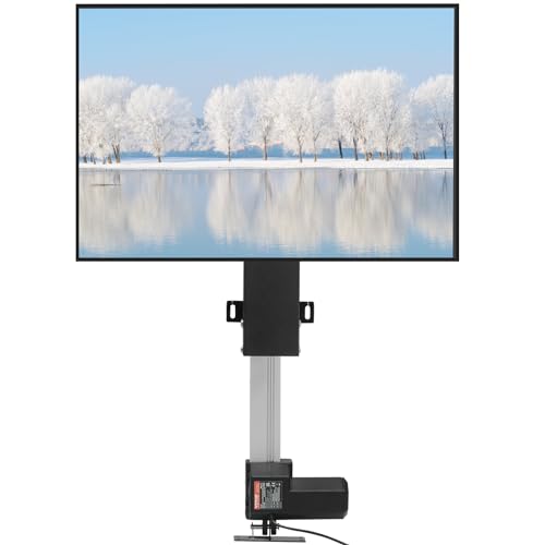 VEVOR Motorized TV Lift Stand, Fits 26""-57"" TVs | Adjustable Height (38"" to 66"") | Remote Control, Space-Saving TV Mount