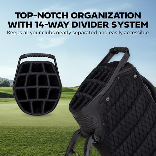 Sun Mountain 2025 4.5LS 14-Way VLO Bag - Prime Organization with Our 14 Way Golf Stand Bag - Lightweight Golf Club Bag with Full-Length Pockets and Adjustable Straps for Enhanced Carry
