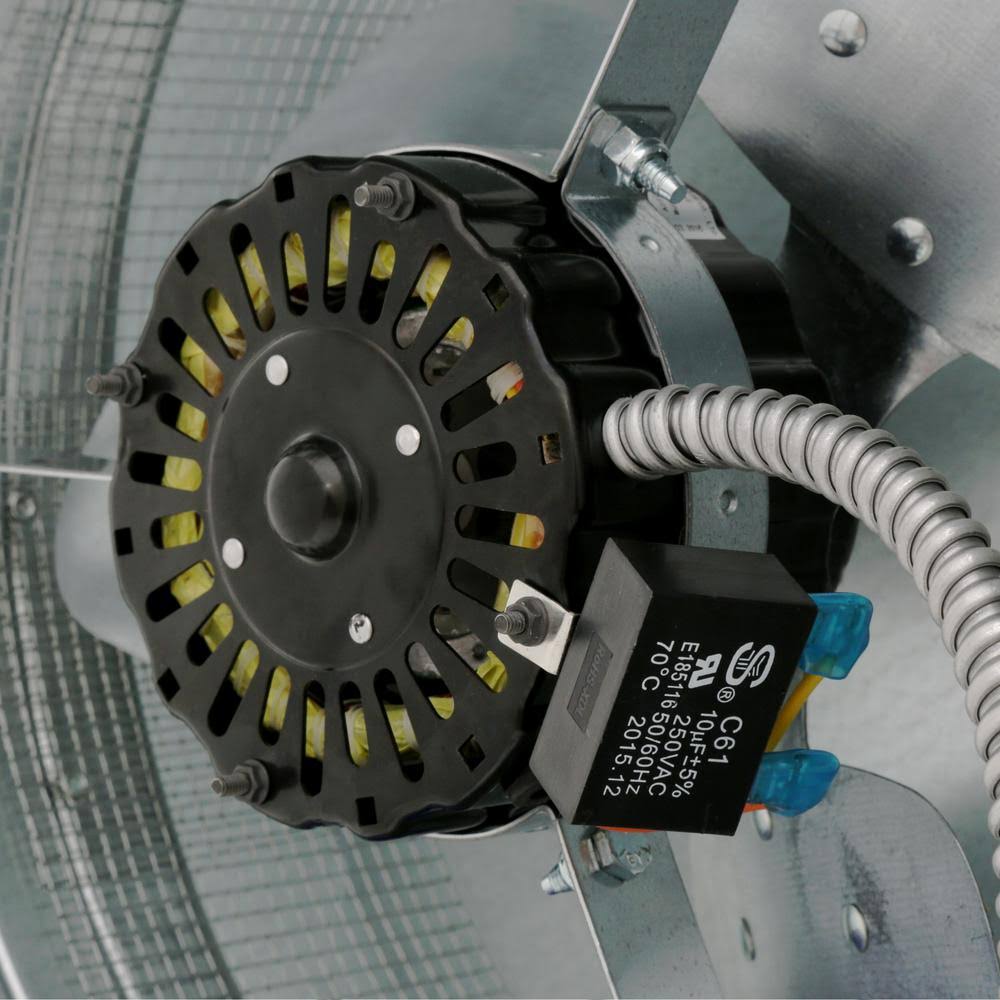 Master Flow Erv4 Power Roof Mount Attic Fan Ventilators, Silver