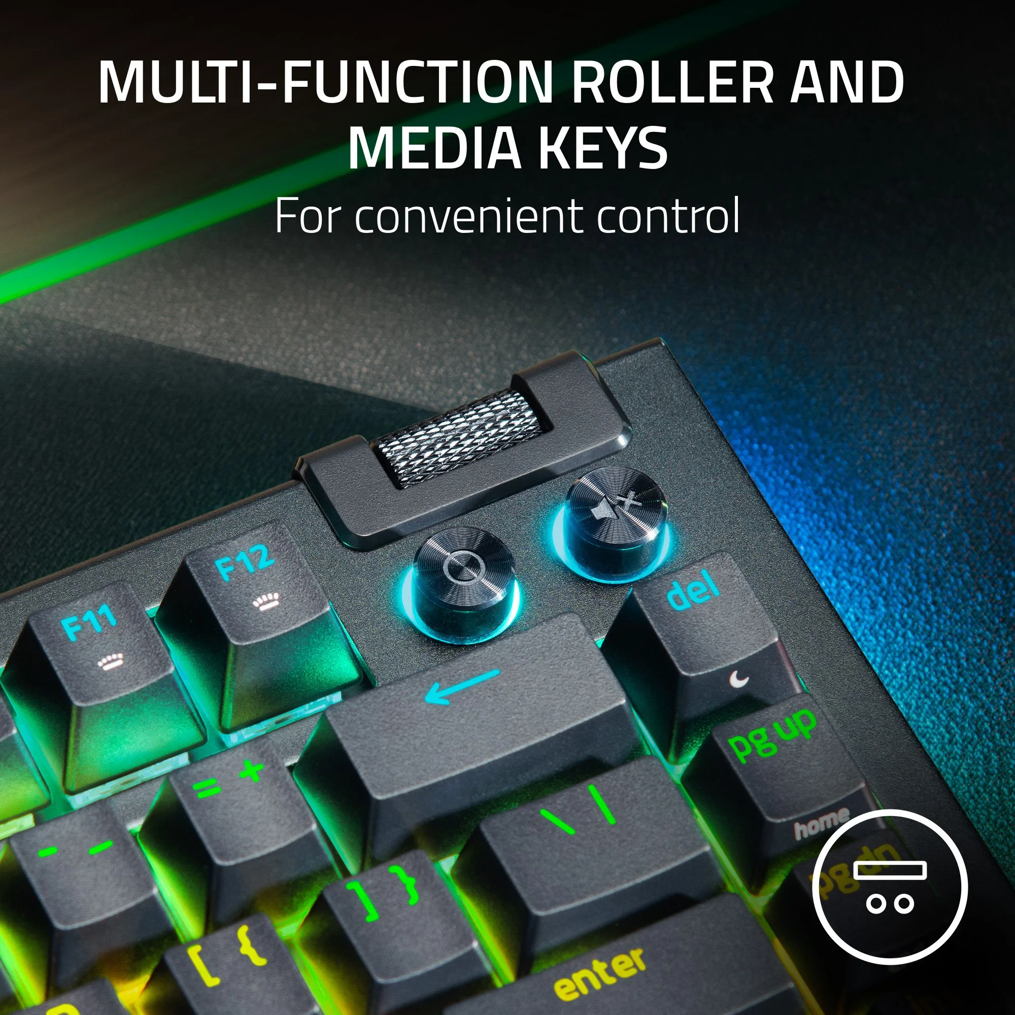 Razer BlackWidow V4 75% Hot-Swappable Mechanical Gaming Keyboard, RGB Chroma, Black
