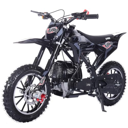 X-PRO Hawk Mini Dirt Bike, Gas Power 4 Stroke Dirt Bike! 40CC Pit Bike, Pull Start, 10" Wheels! (Green)