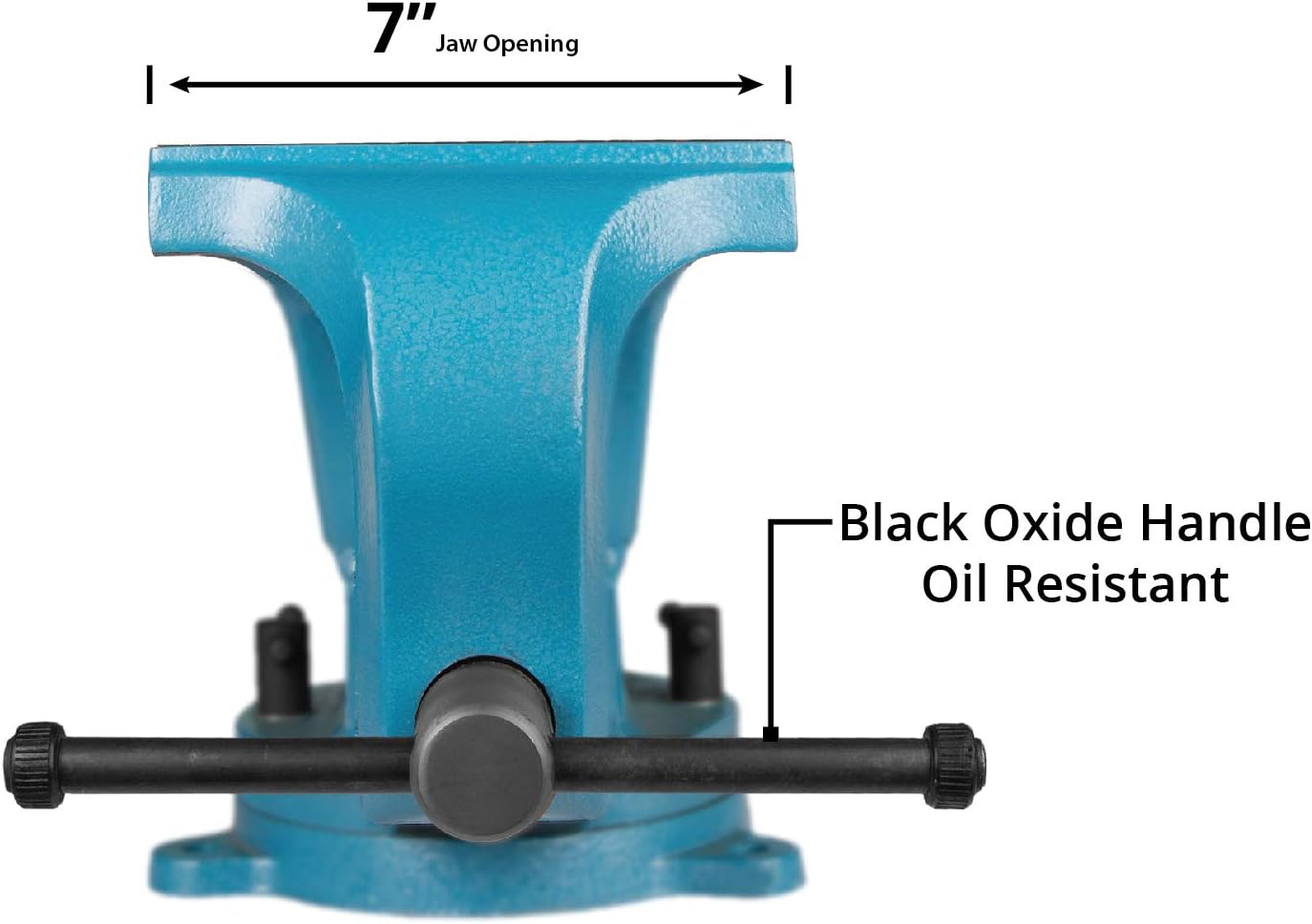 Capri Tools 10515 Ultimate Grip Forged Steel Bench Vise, 4
