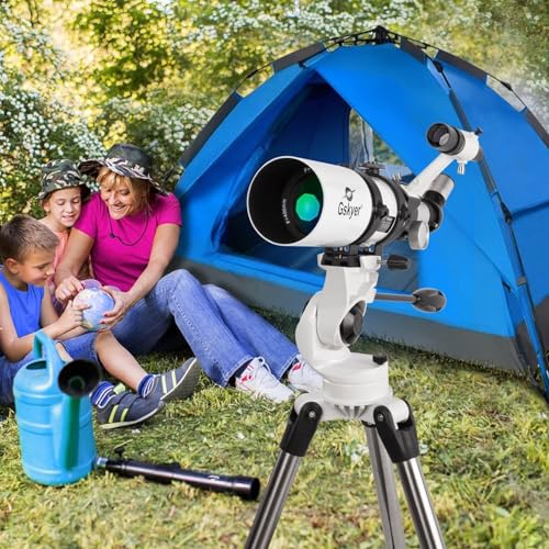 Gskyer Telescope, Telescopes for Adults, 80mm AZ Space Astronomical Refractor Telescope Kids, Adults Astronomy, German Technology Scope