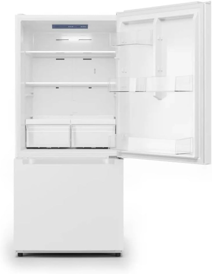 Midea MRB19B7AWW 18.7 Cu. Ft. White Bottom Mount Refrigerator