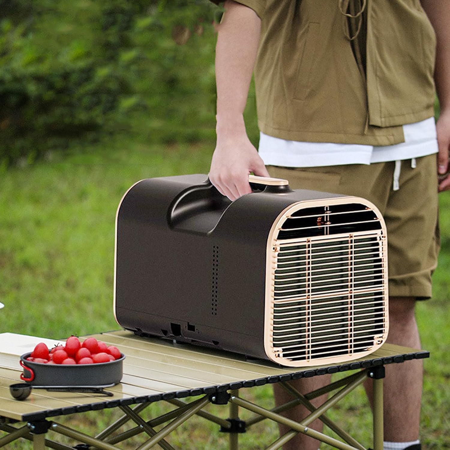Portable Air Conditioners,4777BTU Fast Cooling Outdoor Air Conditioner, DC or AC, Dehumidification, 3 Wind Speeds,600W Low Power Consumption Camping Tent, RV, Car, Truck, Van and Fishing
